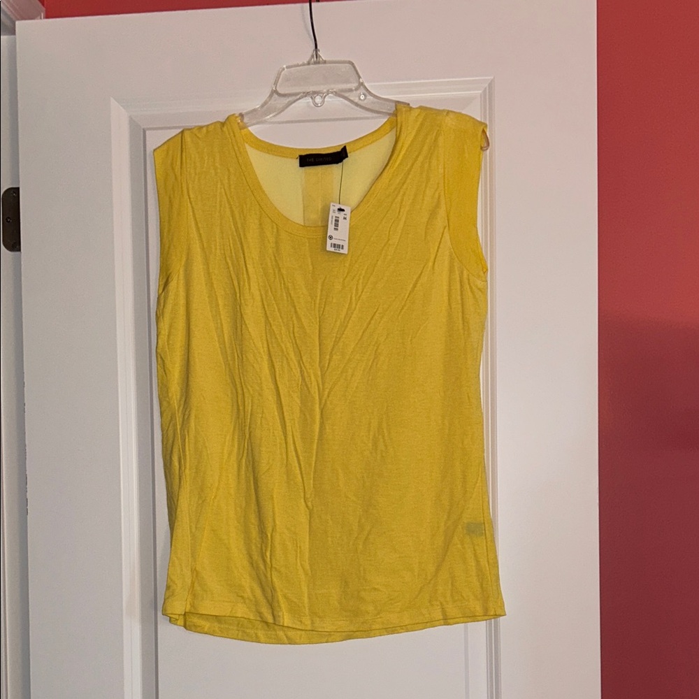 NWT The Limited Yellow Women's Sleeveless Shirt